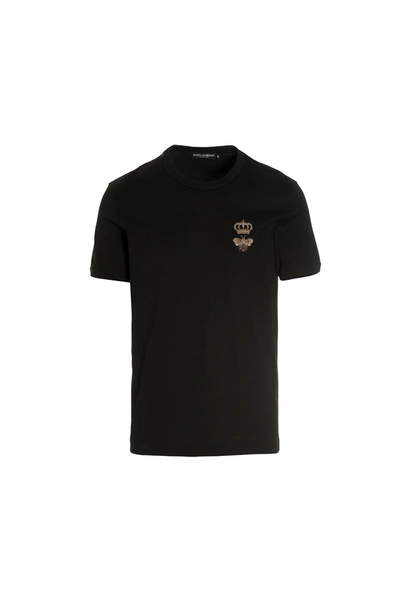 Dolce & Gabbana Motif-detail T-shirt In ブラック