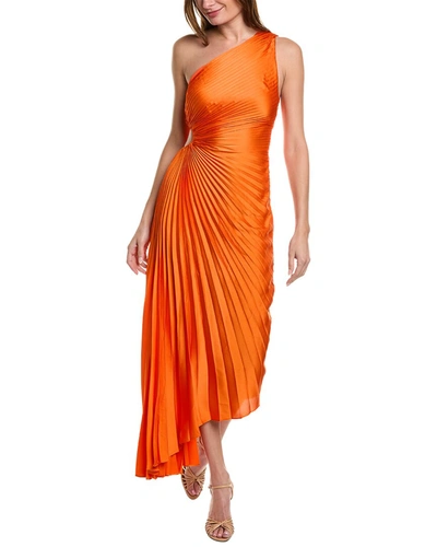 A.l.c . Delfina Midi Dress In Orange