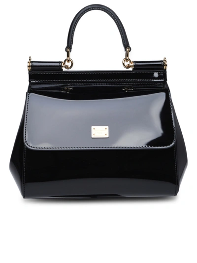 Dolce & Gabbana Woman  Medium 'sicily' Bag In Black Calf Leather