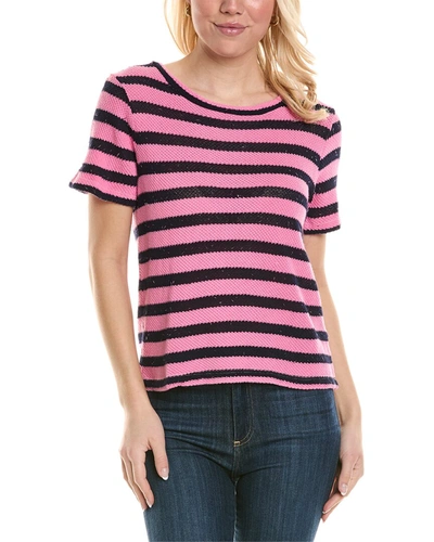 Stateside Stripe Sweater In Pink