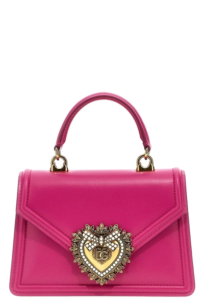 Dolce & Gabbana Devotion Handbag In Pink
