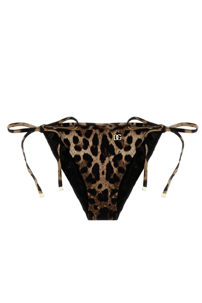 Dolce & Gabbana Women 'leopard' Bikini Briefs In Multicolor