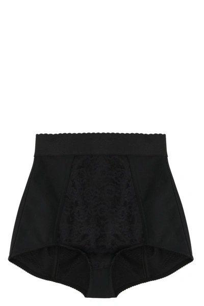 Dolce & Gabbana Lace Jacquard Culotte In Black