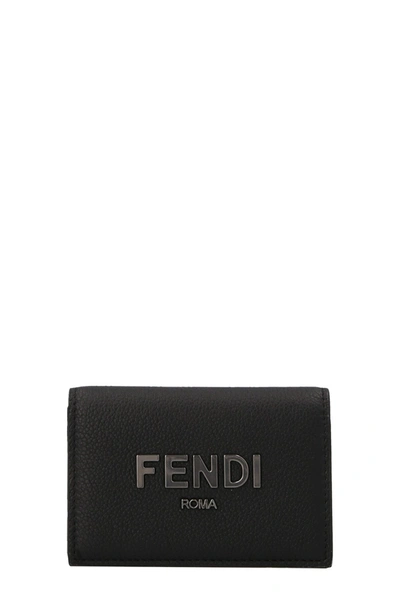 Fendi Men ' Roma' Wallet In Black