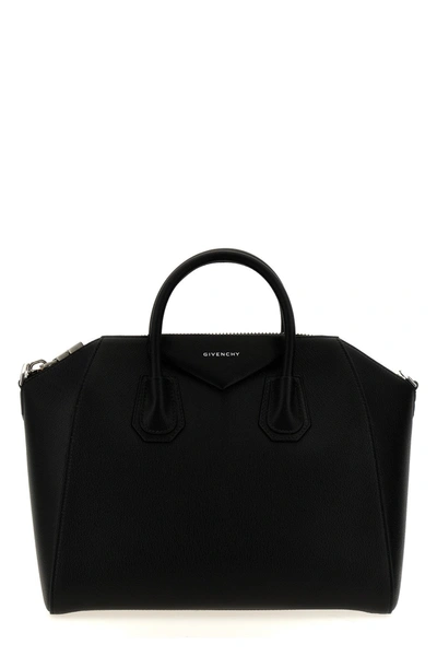 Givenchy Antigona Leather Handbag In Black