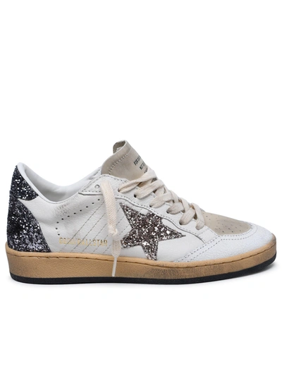 Golden Goose Woman  'ball Star' White Leather Sneakers