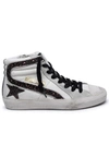 GOLDEN GOOSE GOLDEN GOOSE WOMAN GOLDEN GOOSE 'SLIDE' WHITE LEATHER SNEAKERS