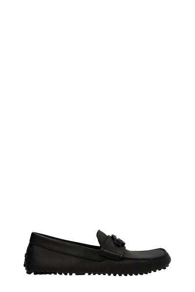Gucci Men 'crossover Gg' Driver Loafers In Black