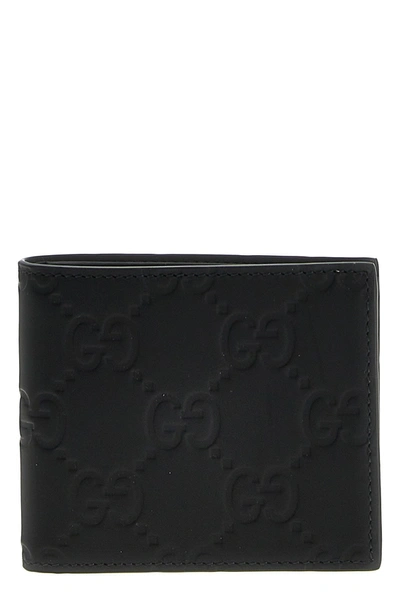 Gucci Men 'gg' Wallet In Black