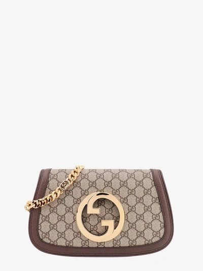 Gucci Blondie Monogram Shoulder Bag In Cream