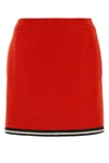 GUCCI GUCCI WOMAN RED TWEED SKIRT