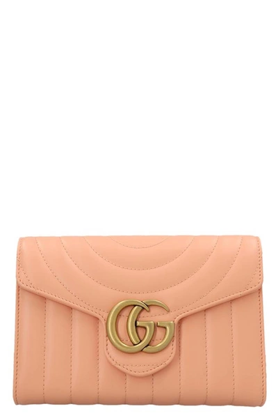 Gucci Women 'marmont 2.0' Clutch Bag In Pink