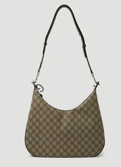 Gucci Attache Multi Strap Shoulder Bag Female Brown