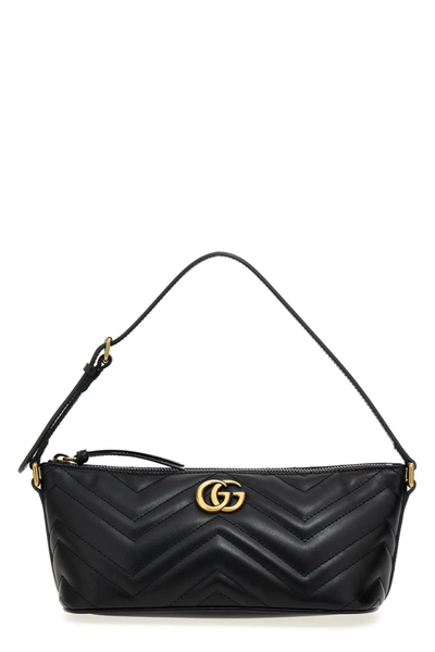 Gucci Women Gg Marmont Shoulder Bag In Black