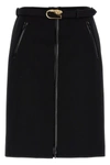 GUCCI GUCCI WOMEN WOOL SKIRT WITH REMOVABLE BELT