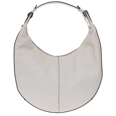 Furla Women's Leather Miastella S Hobo Handbag Os In Marshmallow White