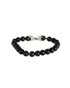 DAVID YURMAN DAVID YURMAN SPIRITUAL BEADS ONYX BRACELET IN STERLING SILVER