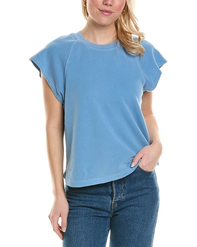 Sundry Shirttail Sweatshirt In Blue