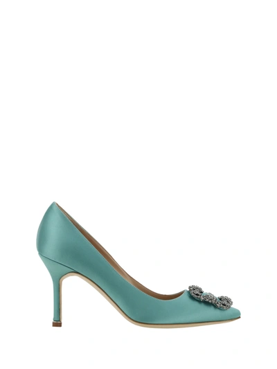 Manolo Blahnik Hangisi Pumps  Shoes In Multicolor