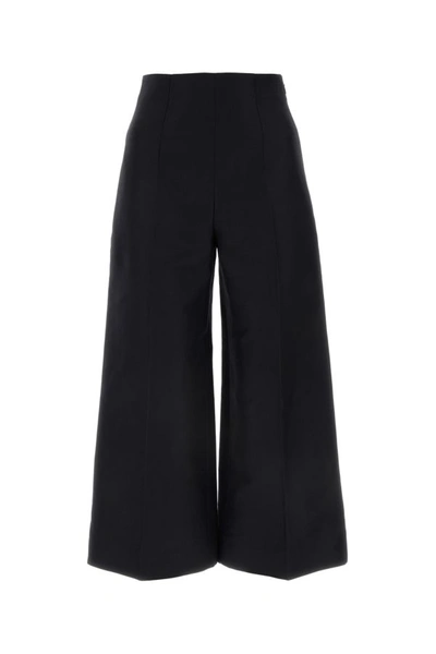 Marni Pressed-crease Tapered Trousers In Black
