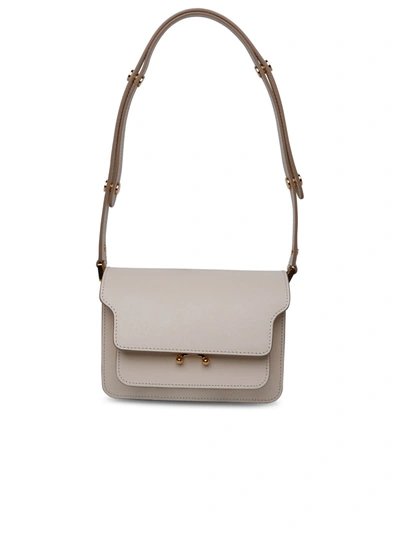 Marni Woman Ivory Leather Bag In Cream