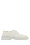 MARSÈLL MARSELL WOMAN CHALK LEATHER NASELLO LACE-UP SHOES