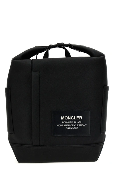 Moncler Nakoa Logo Patch Backpack In Black