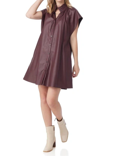 Crosby By Mollie Burch Wilhelmina Dress In Wine In Red