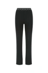 OFF-WHITE OFF WHITE WOMAN BLACK STRETCH POLYESTER BLEND PANT
