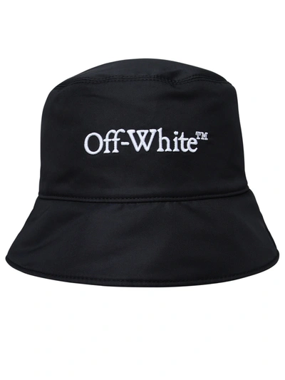 Off-white Bookish Nyl Bucket Hat Black White