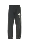 PALM ANGELS PALM ANGELS MAN ANTHRACITE COTTON JOGGERS