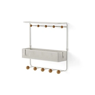 Umbra Estique Entryway Organizer With Hooks And Shelves, W/shelf In Neutral