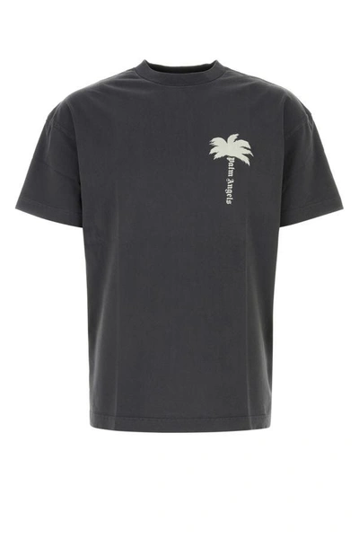 Palm Angels T-shirt E Polo Grigio In Grey