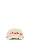 PALM ANGELS PALM ANGELS MAN IVORY COTTON BASEBALL CAP
