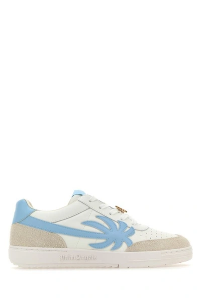 PALM ANGELS PALM ANGELS MAN MULTICOLOR LEATHER PALM BEACH UNIVERSITY SNEAKERS