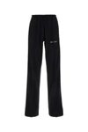 PALM ANGELS PALM ANGELS WOMAN BLACK POLYESTER JOGGERS