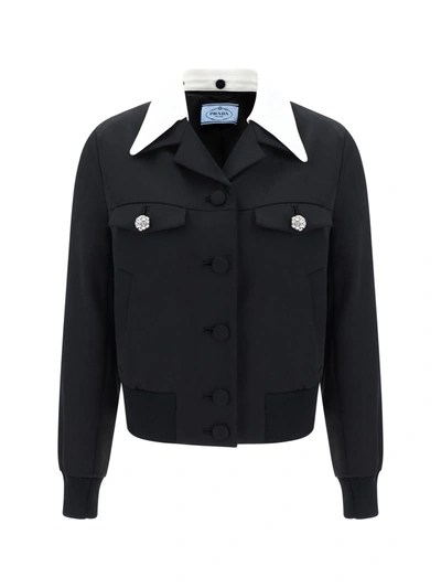 Prada Jackets In Black