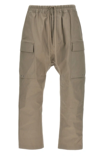 Rick Owens Cargo Long Trousers In Beige