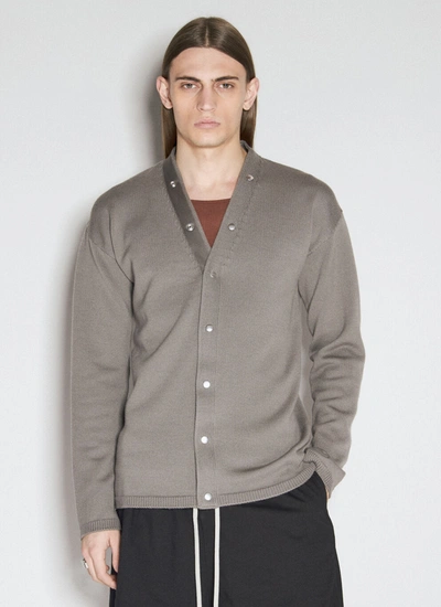 Rick Owens Peter Cardigan In Grey