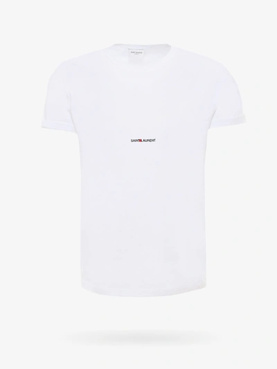 Saint Laurent Man T-shirt Man White T-shirts