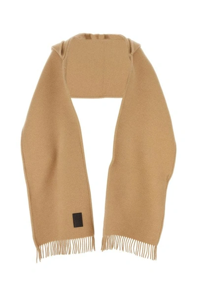 Ferragamo Salvatore  Fringed Scarf In Brown