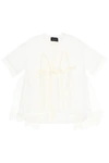 SIMONE ROCHA SIMONE ROCHA TULLE TOP WITH LACE AND BOWS WOMEN