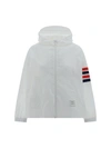 Thom Browne Ultralight Ripstop 4-bar Anorak In White