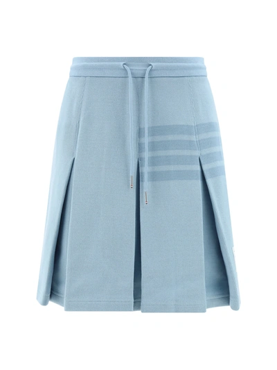 Thom Browne Mini Skirt In Blue