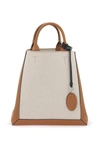 TOD'S TOD'S CANVAS & LEATHER SMALL TOTE BAG WOMEN