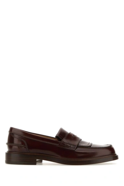 Tod's Woman Chocolate Leather Penny Loafers In Brown