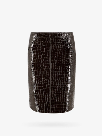 TOM FORD TOM FORD WOMAN SKIRT WOMAN BROWN SKIRTS