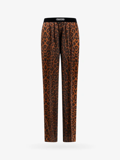 TOM FORD TOM FORD WOMAN TROUSER WOMAN NATURAL PRINT PANTS
