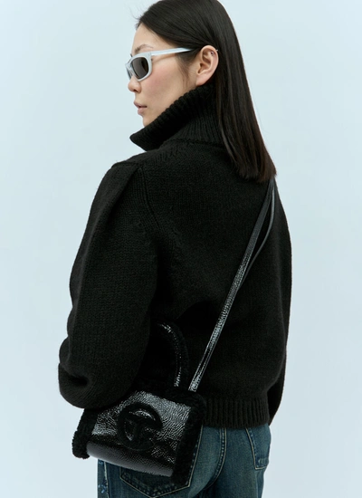 Ugg X Telfar Women Small Crinkle Shoulder Bag In Black