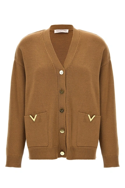 Valentino Solid Sweater, Cardigans Beige In Cream